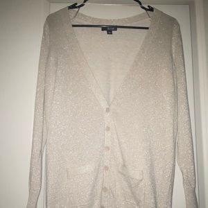 ana Button down sparkly sweater